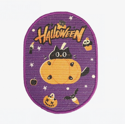 Halloween Self-Adhesive Sisal Cat Scratcher Mat