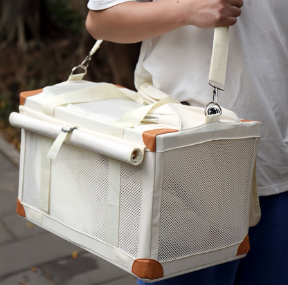 Oxford Boxy Pet Travel Tote Carrier for Cats & Small Dogs