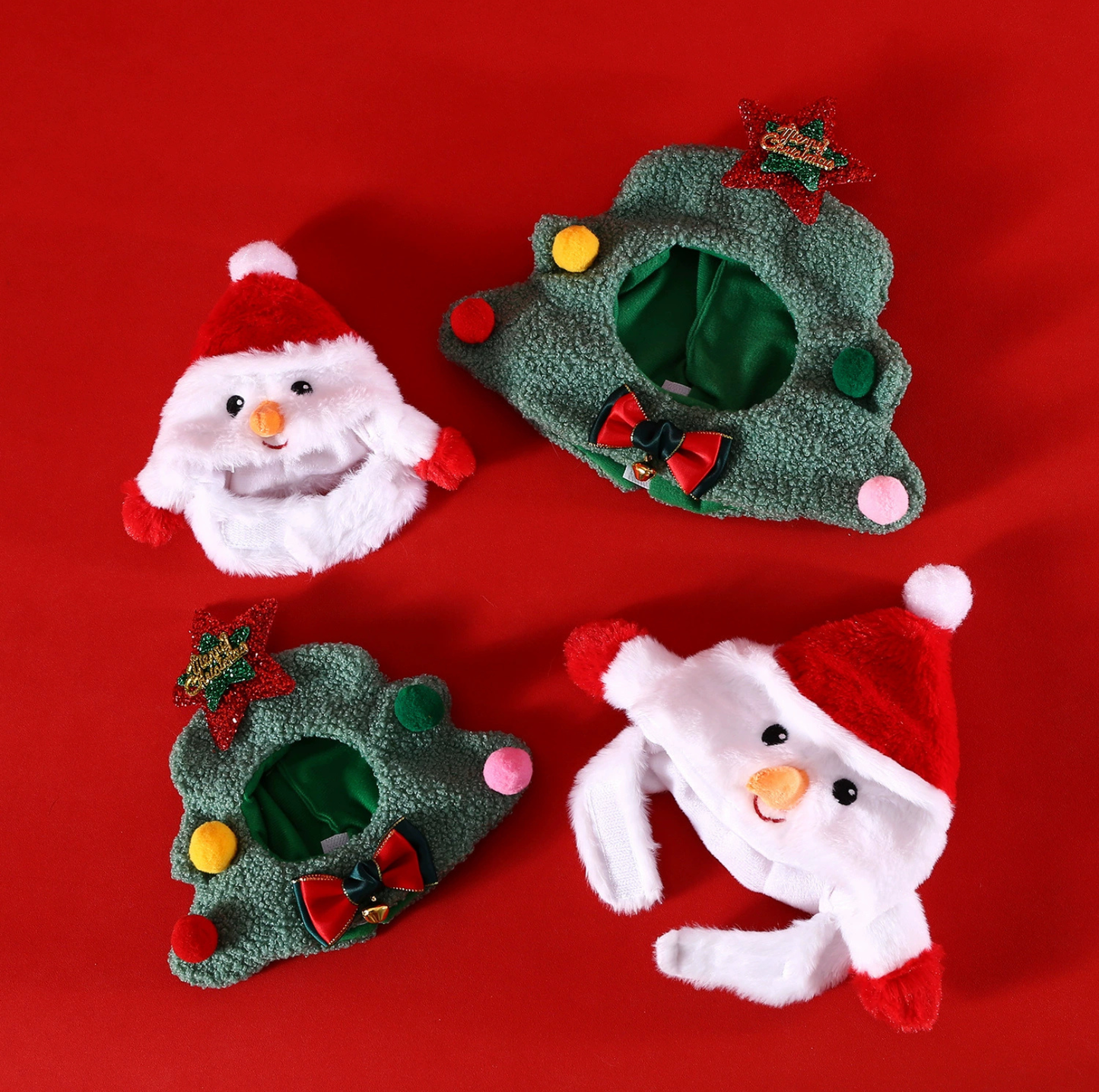 Pet Christmas Plush Costume Hat