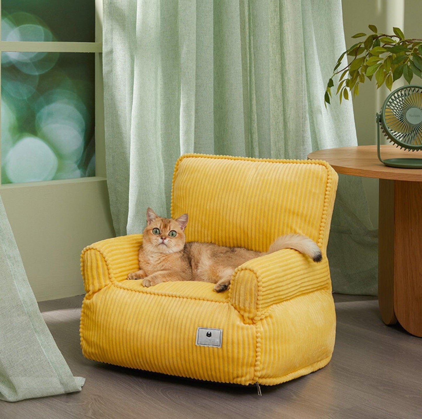 All-Season Corduroy Pet Sofa Pet Bed