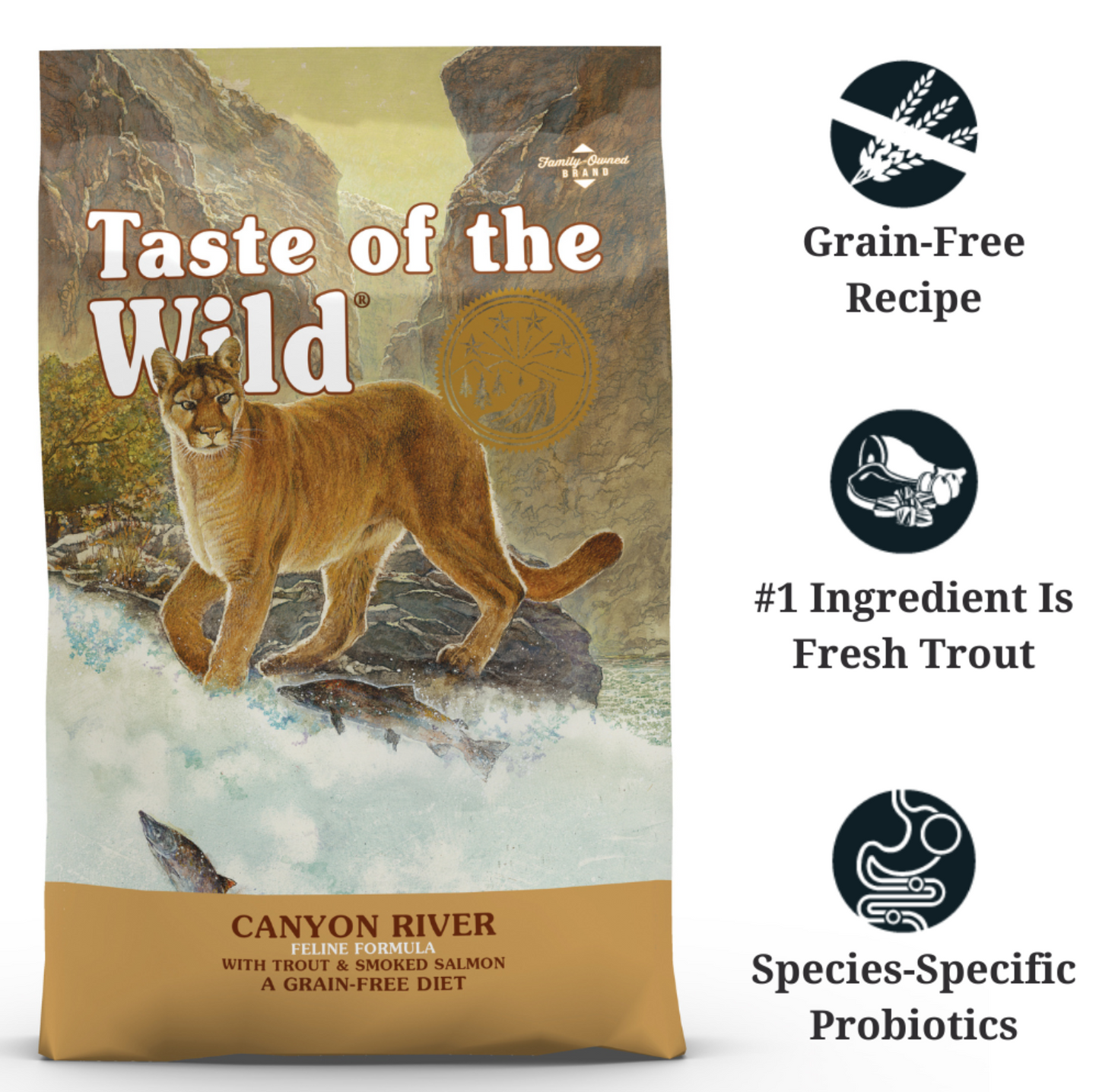 Taste of The Wild Grain Free - Canyon River Feline Cat Dry Food 6.6kg