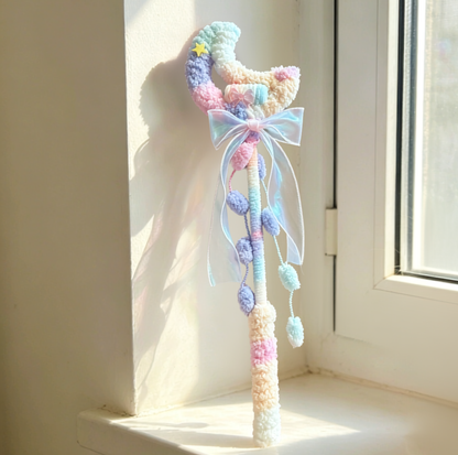 Plush Moon & Star Sound Cat Teaser Wand