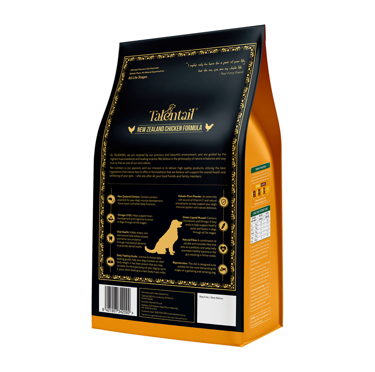 Talentail Ultimate New Zealand Chicken Dry Dog Food 1.8kg