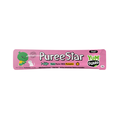 Puree Star Tuna And Pumpkin Cat Treat 6 x 14g