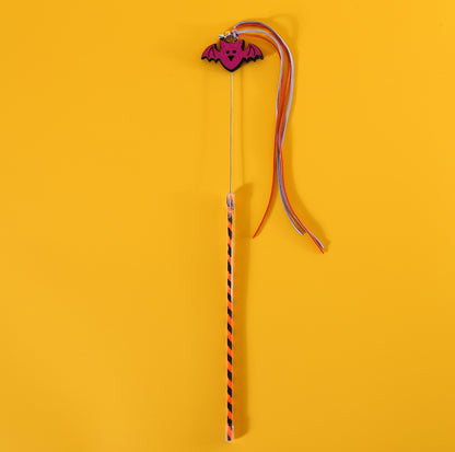 Halloween-Styled Cat Teaser Wand with Bell Cat Toy