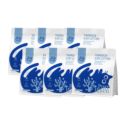 Purr Haven Tapioca Cat Litter 2.5kg - Dust-Free Clumping Formula