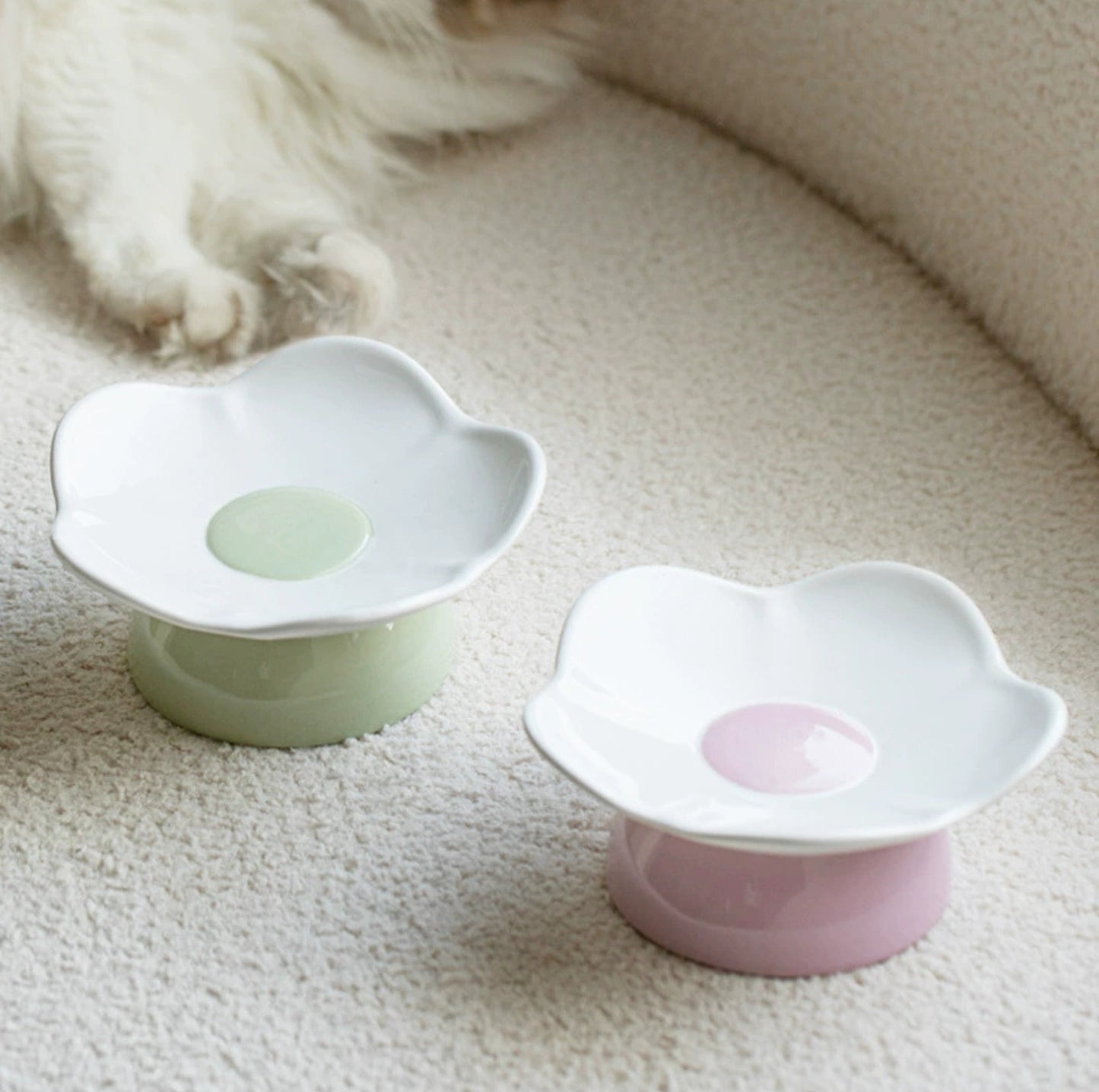 Sweet Flower Pet Ceramic Bowl