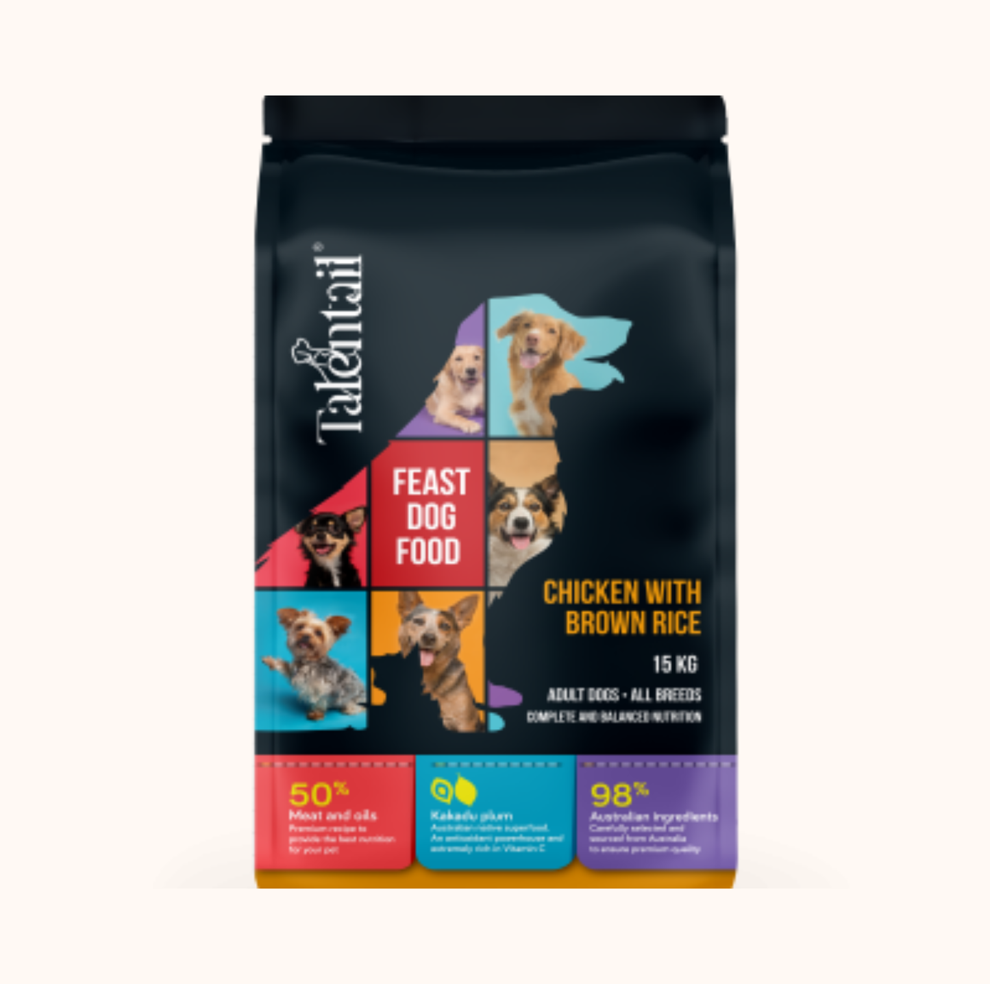 Talentail Adult Dog Food Chicken with Brown Rice