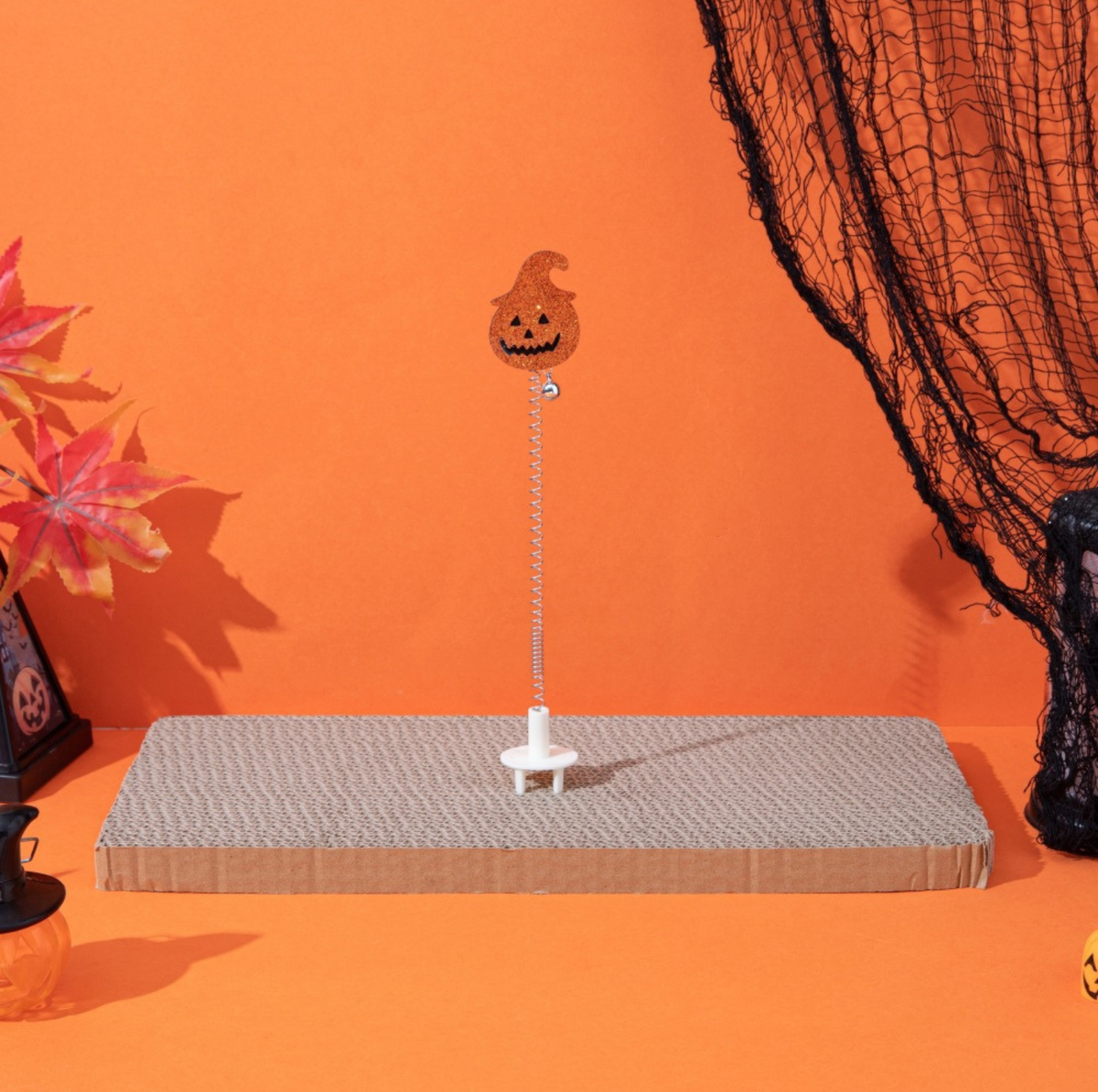 Halloween Spring Cat Toy for Cardboard Scratchers