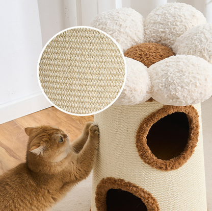 Bloom Nest 3-Tier Sisal Cat Barrel Condo