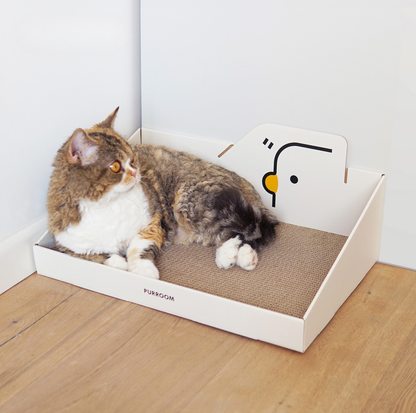 Purroom Little Chicken Series – Cardboard Scratching Lounger
