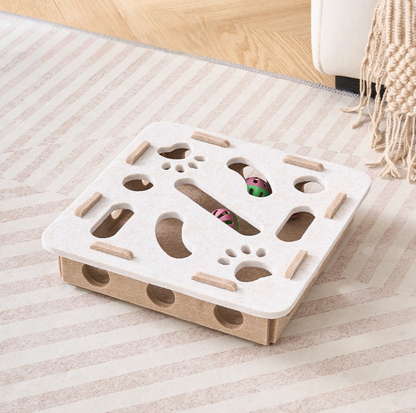 Felt Maze Interactive Cat Puzzle Box