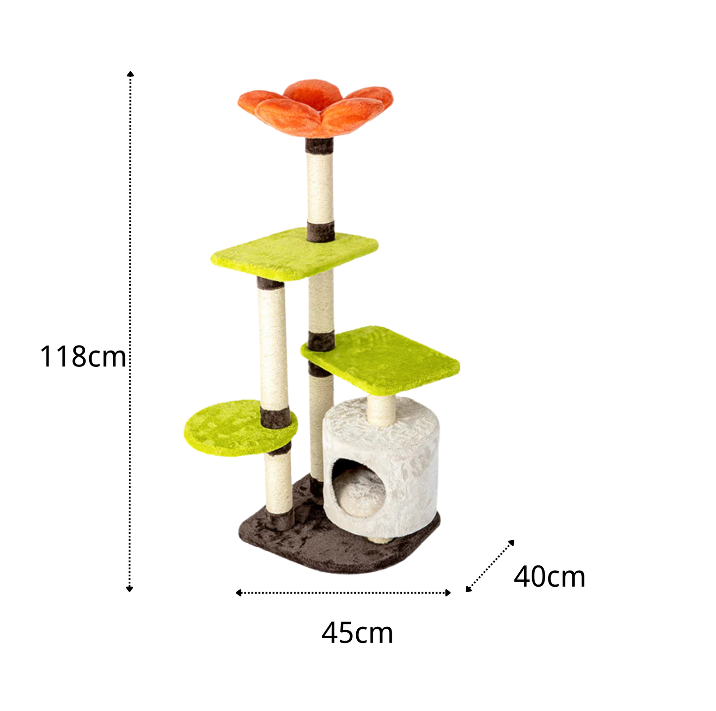 118cm Flower Cat Tree Tower
