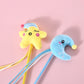 Moon and Star Style Ribbon Bell Cat Teaser Wand