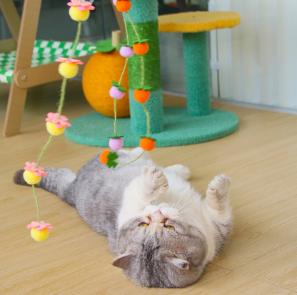 Fruit Garland Interactive Cat Teaser Wand
