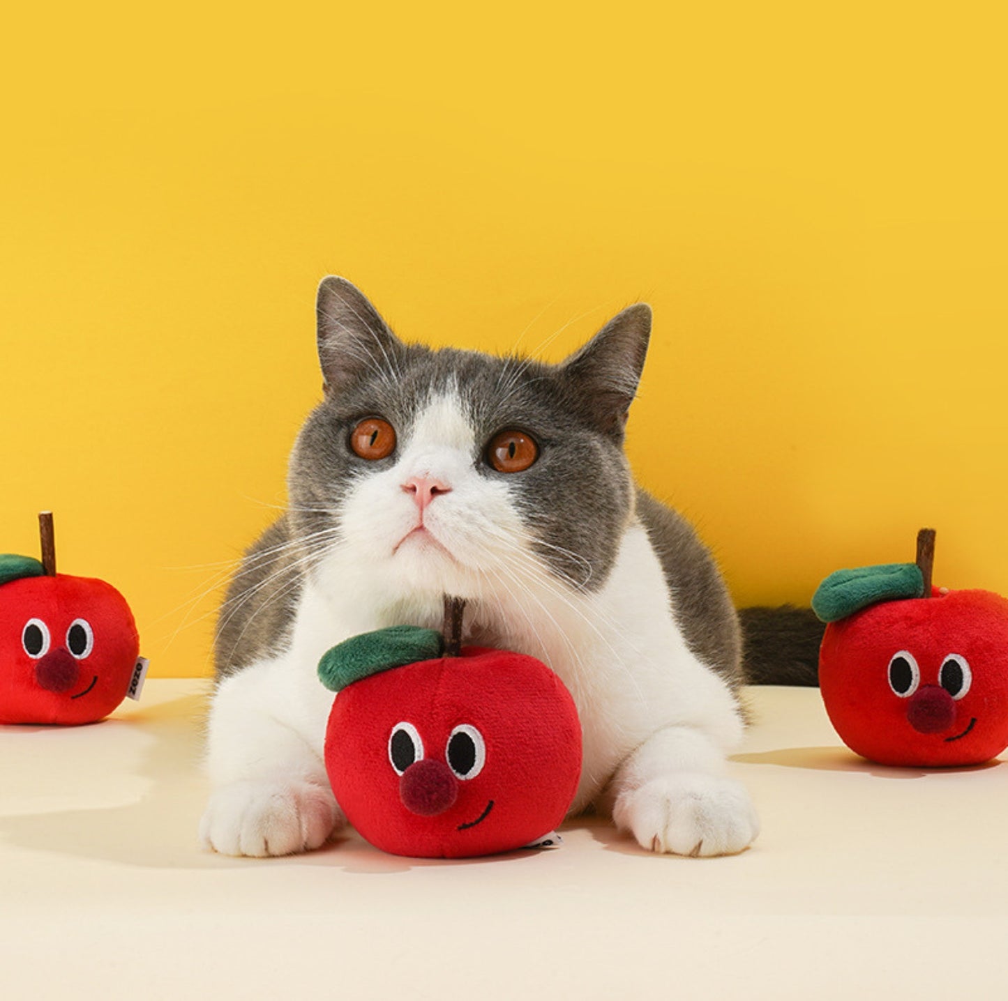 ZeZe Apple-Shaped Polygonum Cat Toy