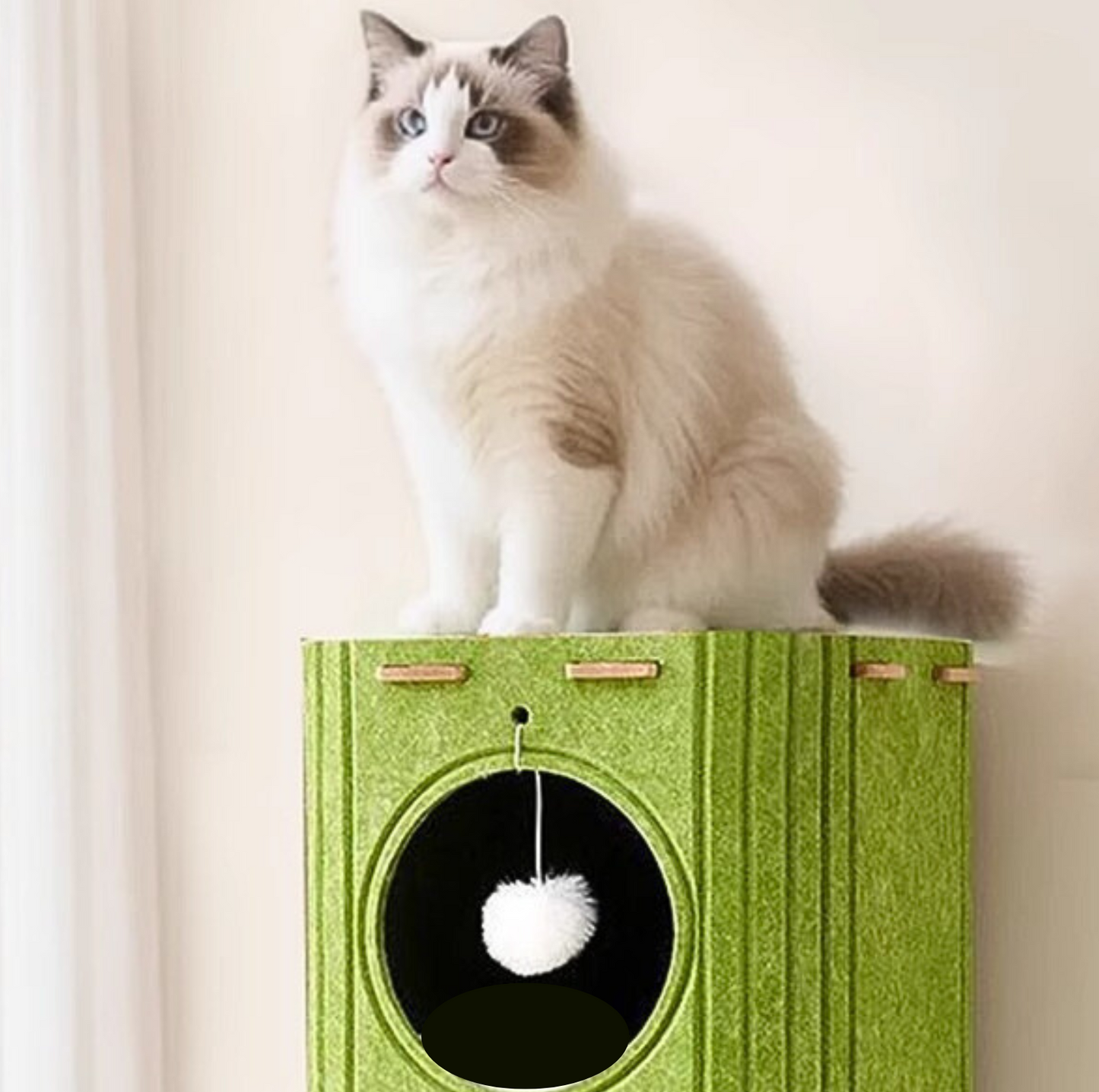 Three-Tier Felt Cat Climbing Tower