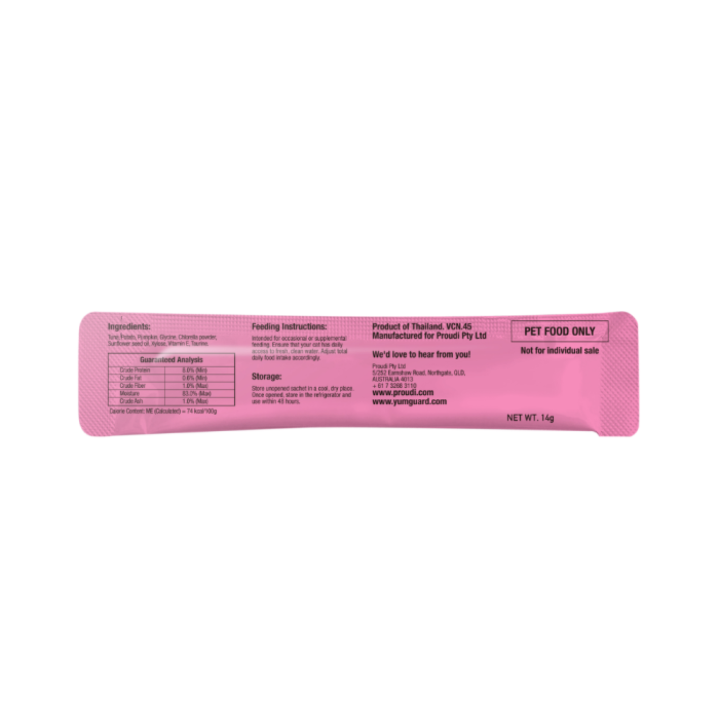 Puree Star Tuna And Pumpkin Cat Treat 6 x 14g