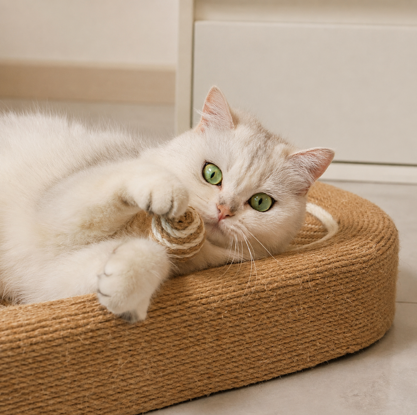 Bear Sisal Cat Scratching Bed