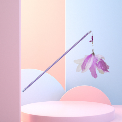 Elastic Telescopic Cat Teaser Wand – High Bounce Toy
