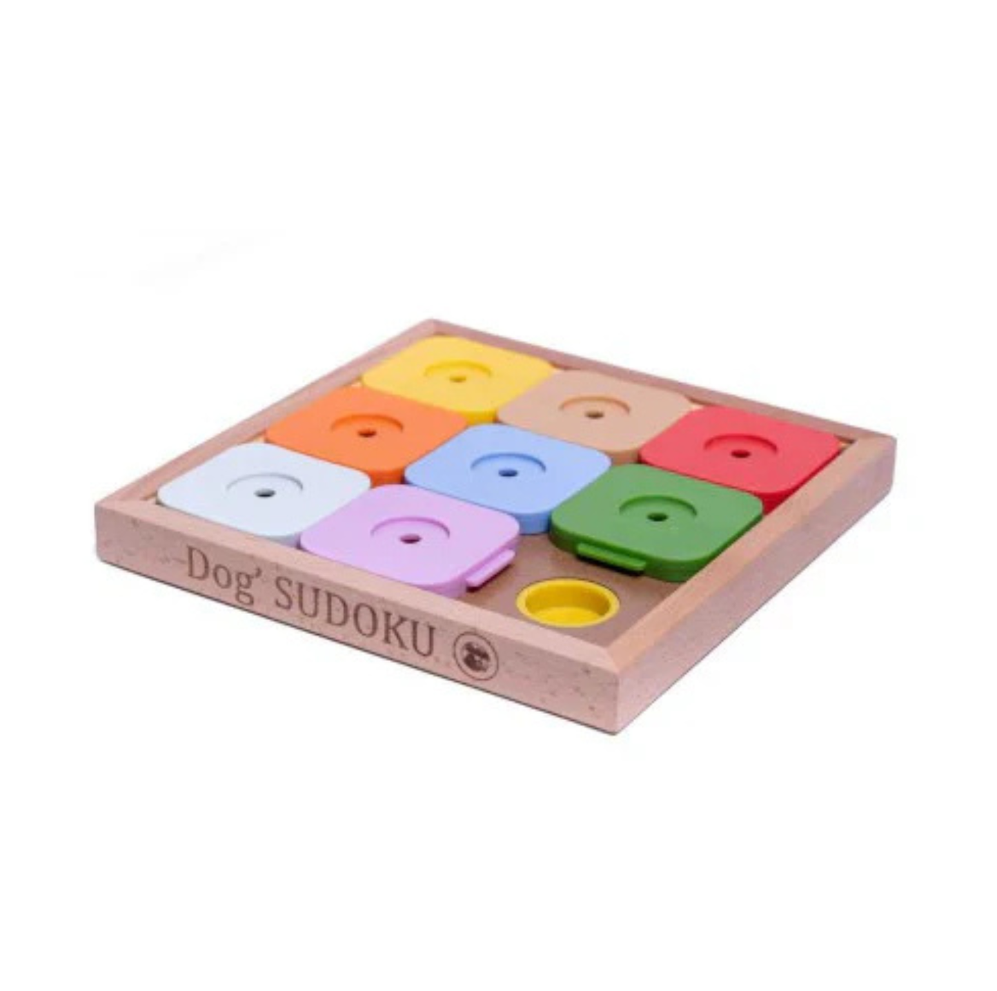 Wooden Puzzle Toy – Sudoku Medium Expert Rainbow for Dogs