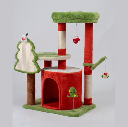 Christmas Tree-Themed Cat Tree (KC003)