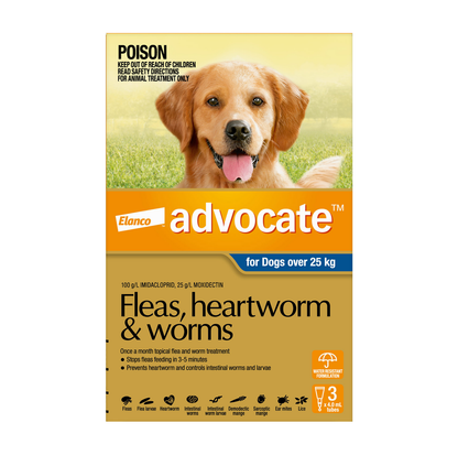 Advocate over 25kg Dog Spot-on Flea & Worming Treatment