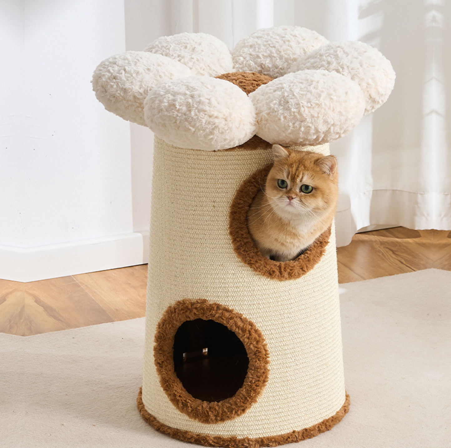 Bloom Nest 3-Tier Sisal Cat Barrel Condo