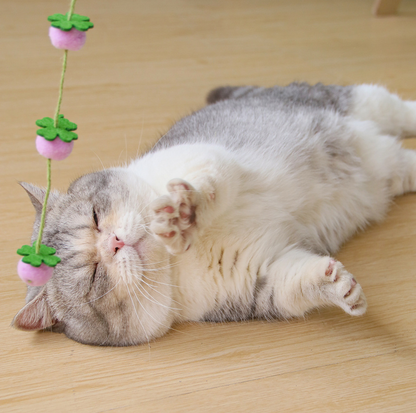 Fruit Garland Interactive Cat Teaser Wand