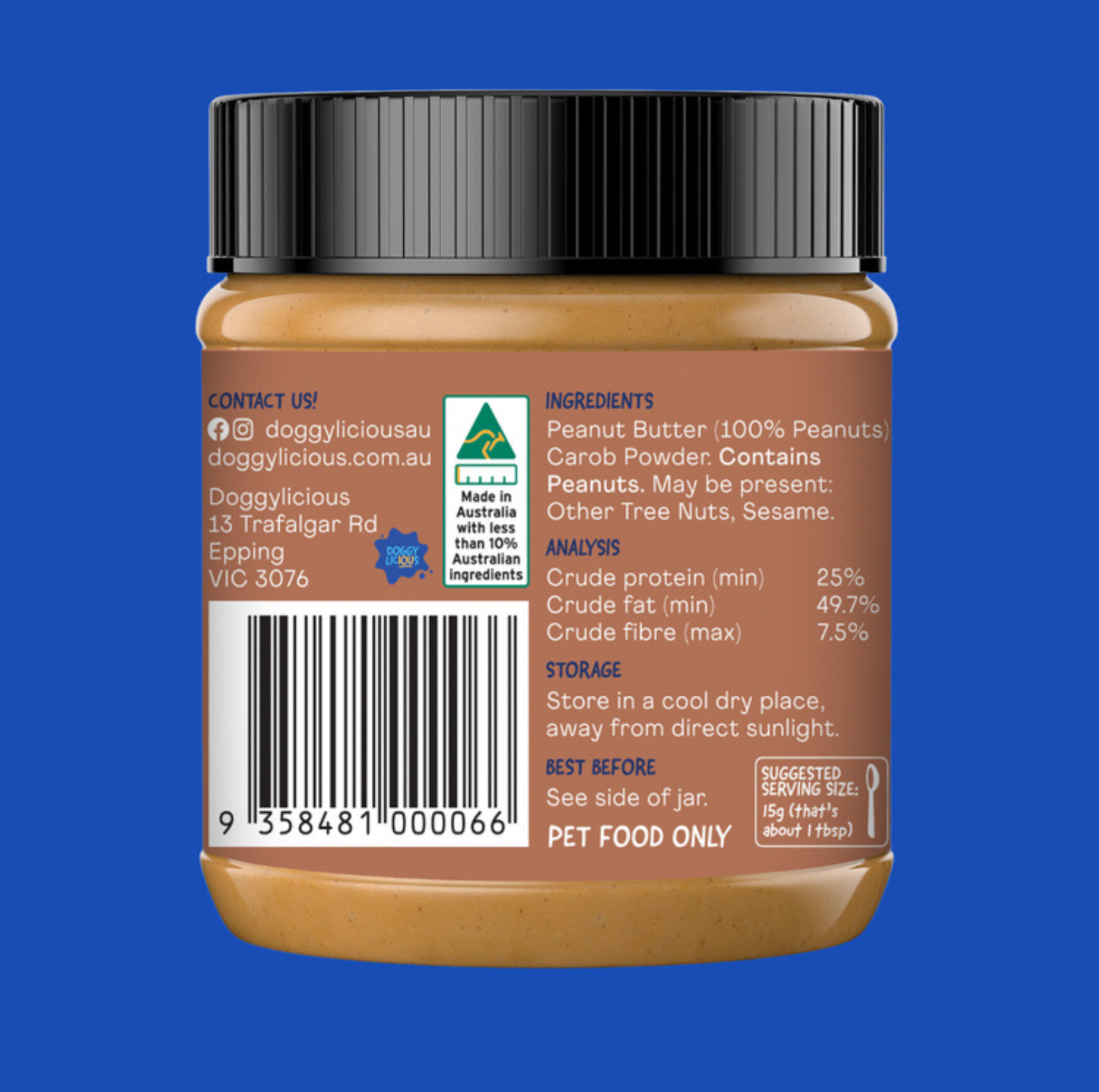 Doggylicious Carob Doggy Butter