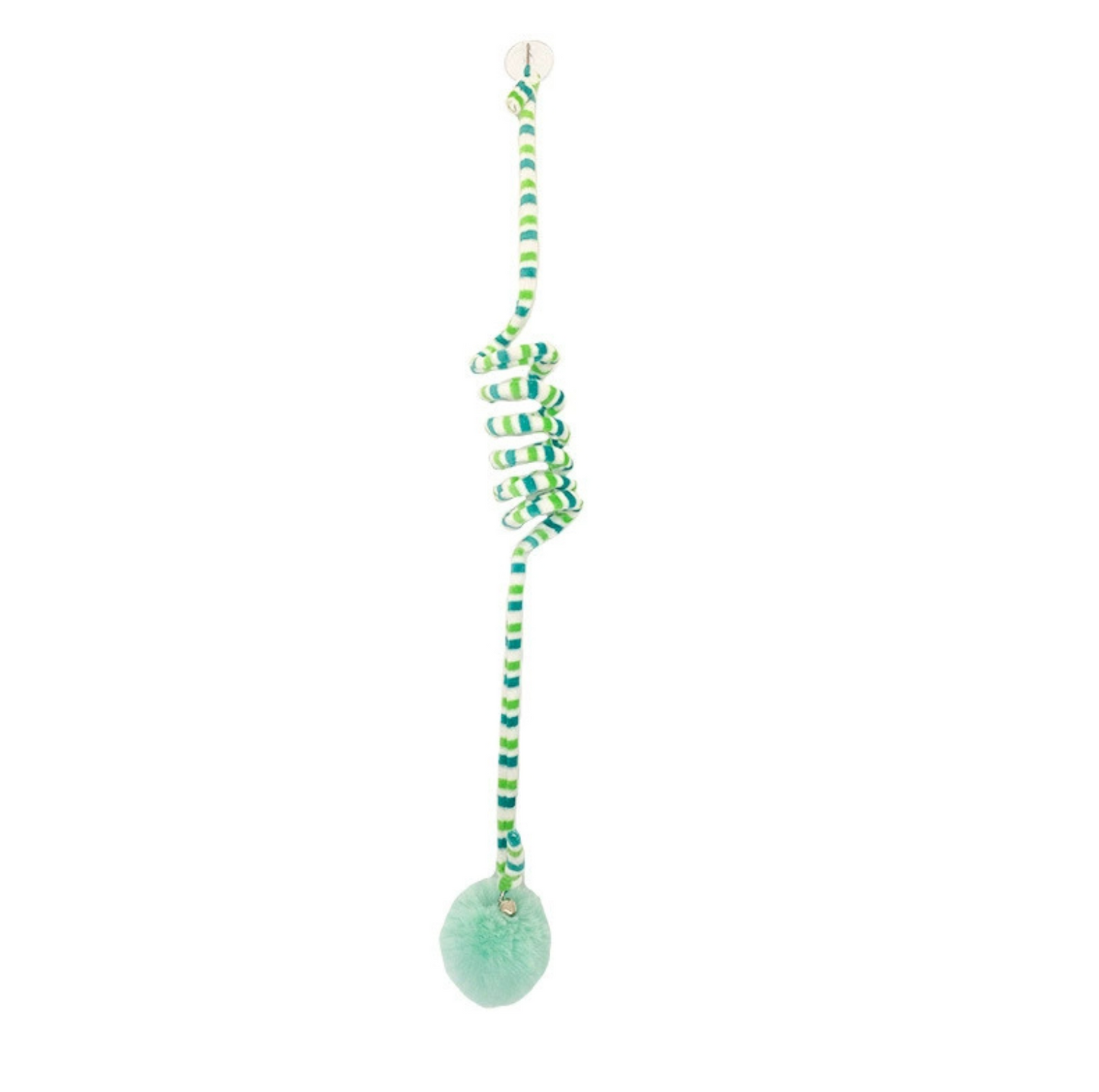 Hanging Elastic Cat Teaser Toy – Interactive Pom Ball with Suction Cup