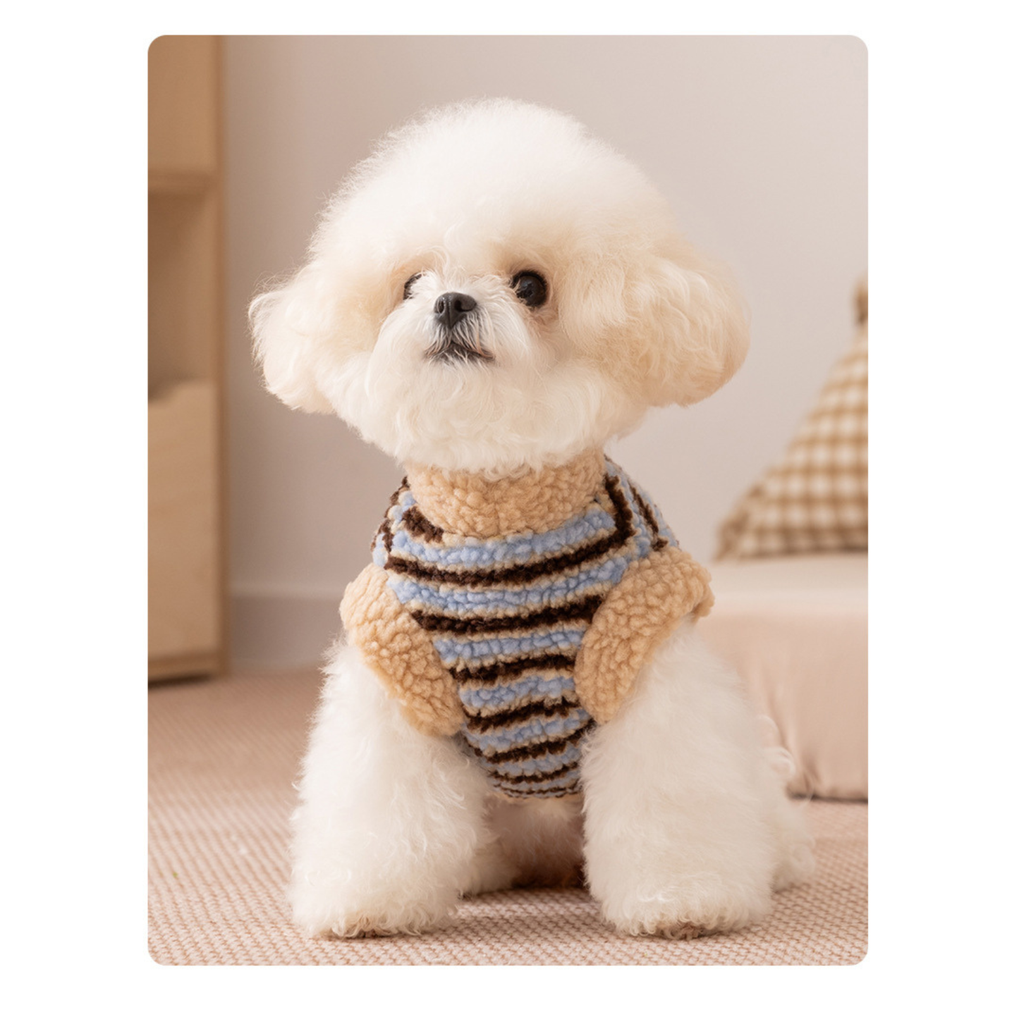 Teddy Fleece Pet Vest with D-Ring