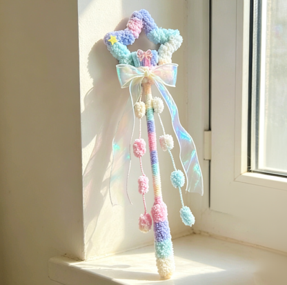 Plush Moon & Star Sound Cat Teaser Wand