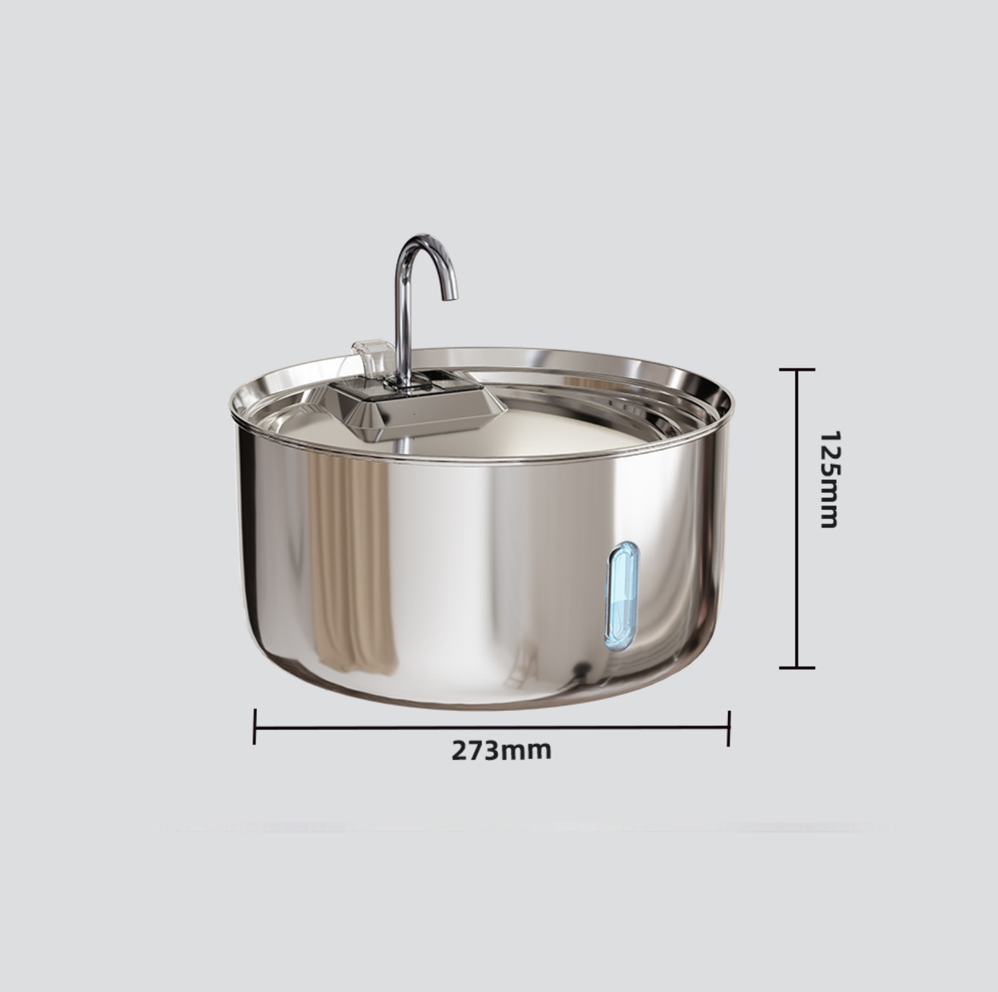 7L Stainless Steel Automatic Pet Water Fountain