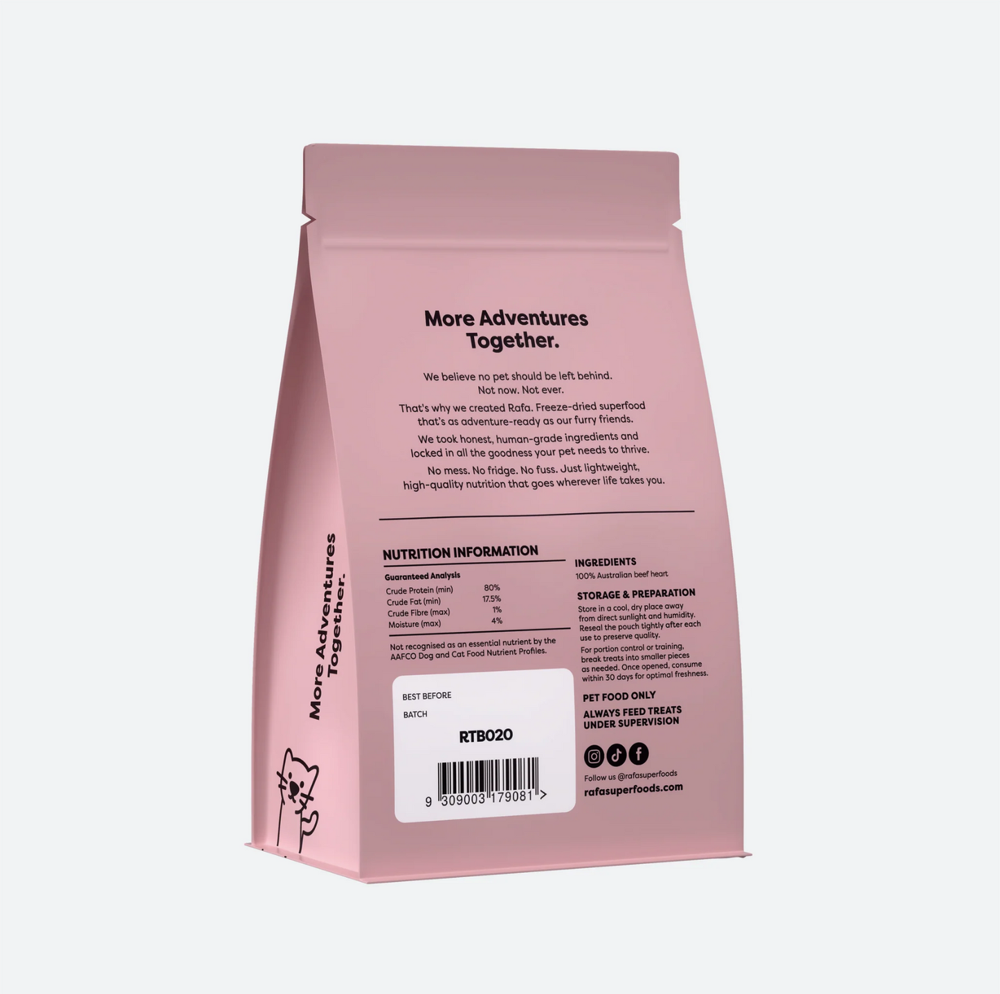 Raw Freeze-Dried Treats | Human-Grade Beef Heart