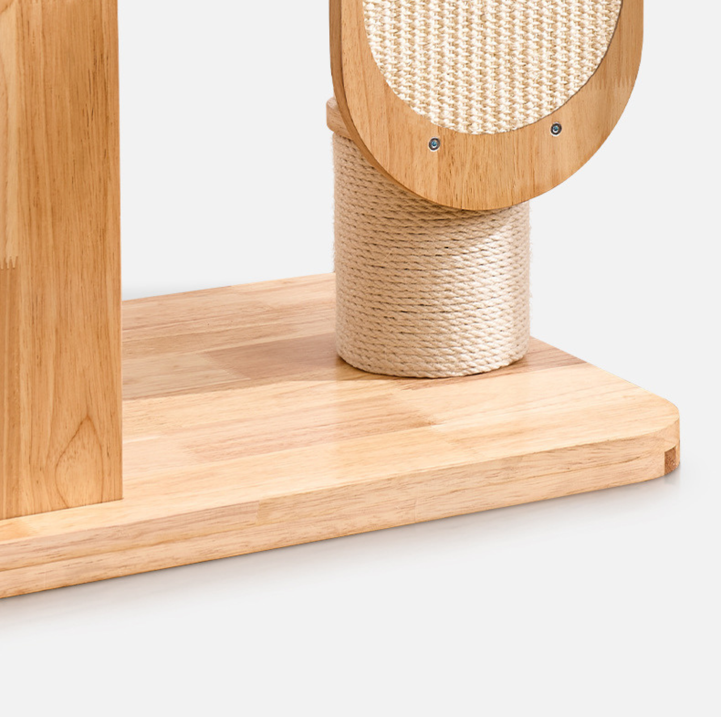 Solid Wood Multi-Level Cat Tower - 183cm