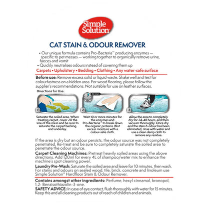 SIMPLE SOLUTION Stain & Odour Remover for Cats 750ml