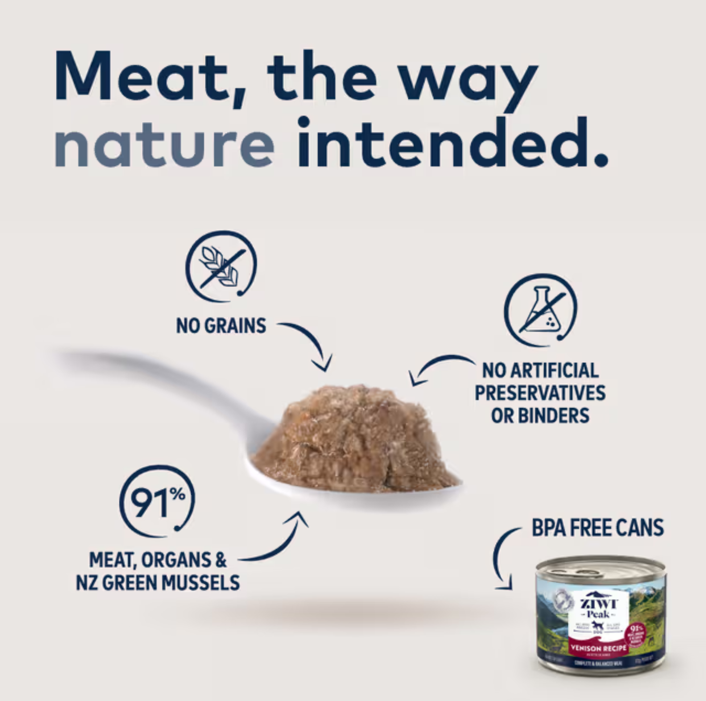 ZIWI Venison Recipe All Lifestage Wet Dog Food 170g