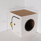 PURROOM Little Chicken Series: Square-Shaped Cat Scratcher House