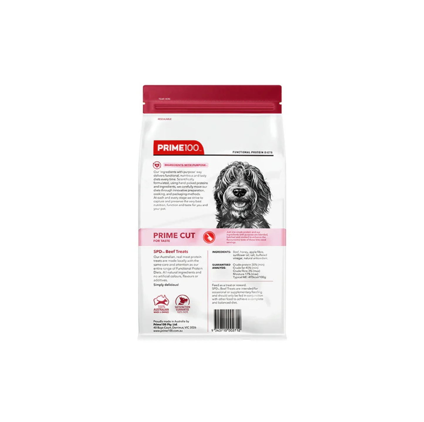 SPD™ Prime Cut Beef Treats 100g
