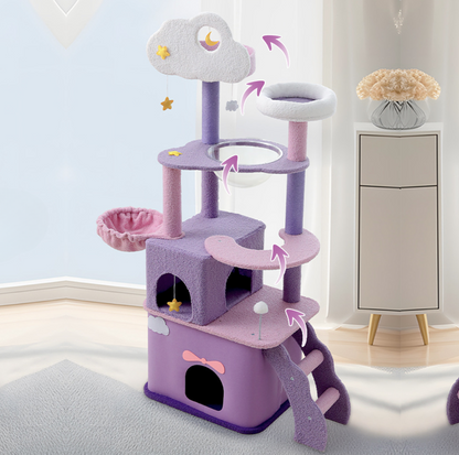 Fantasy Series - Galaxy Echo Super Large Cat Tree With Scratching Post (Height 170cm)