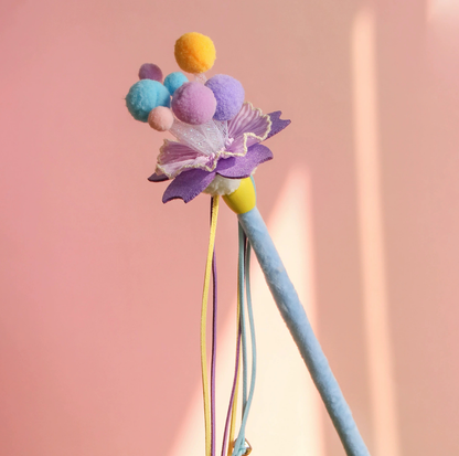 Rainbow Magic Flower Bouquet Cat Teaser Wand
