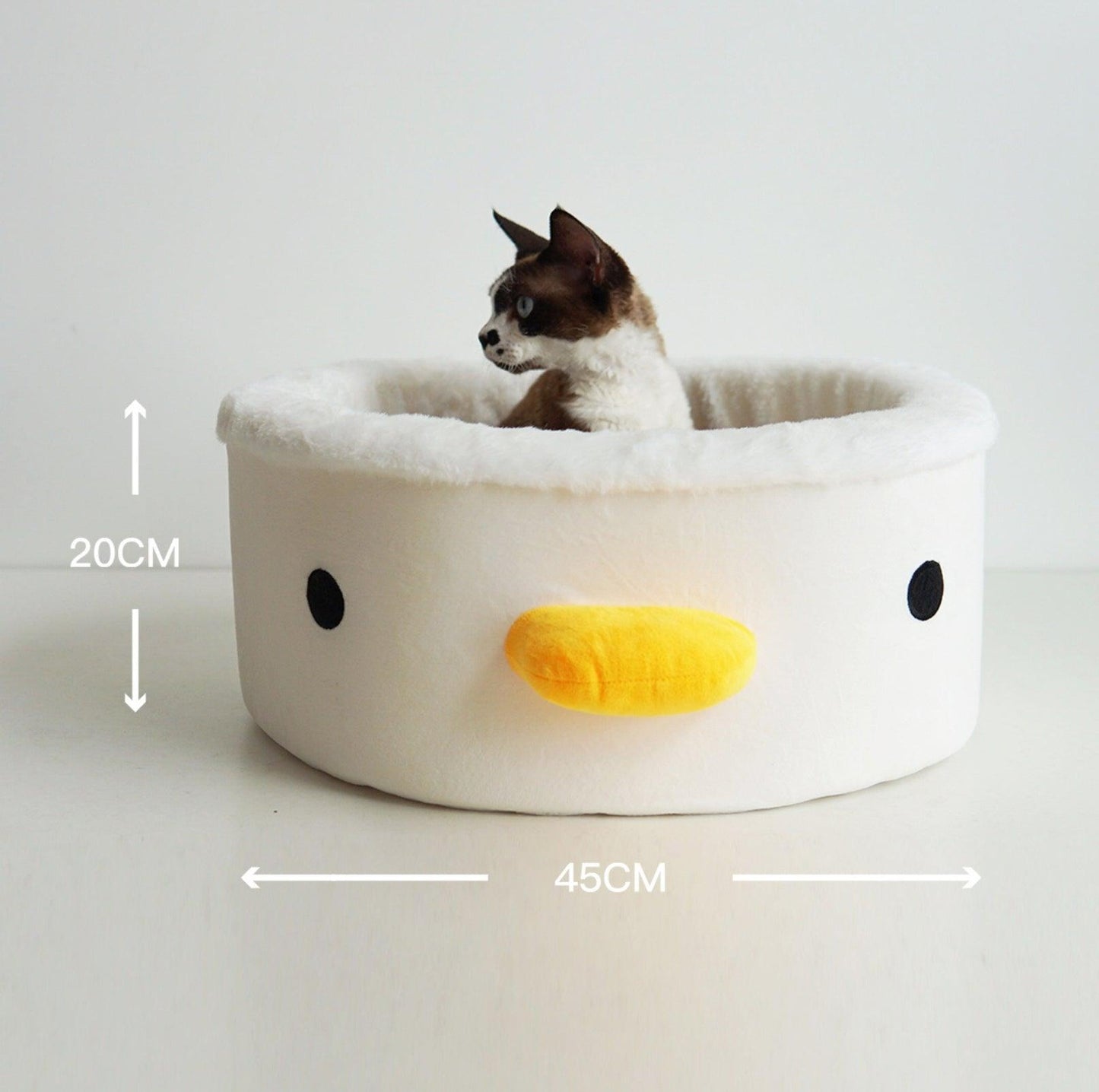 PURROOM Little Chicken Series - Deep Pet Bed for Cats and Small Dogs