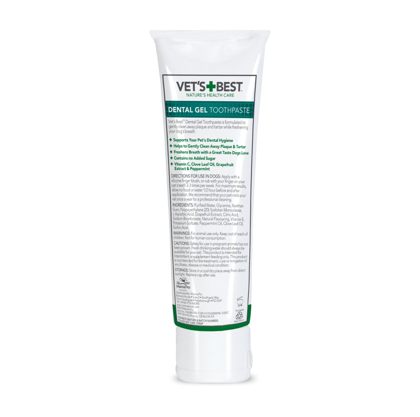 VET'S BEST Dental Gel Toothpaste for Dogs
