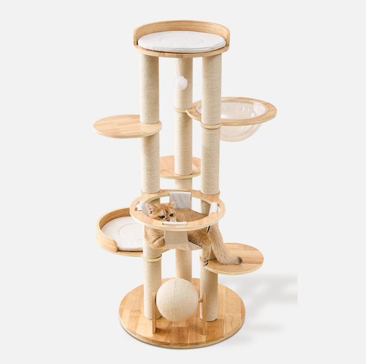 Loft Wooden Multi-Level Cat Tree