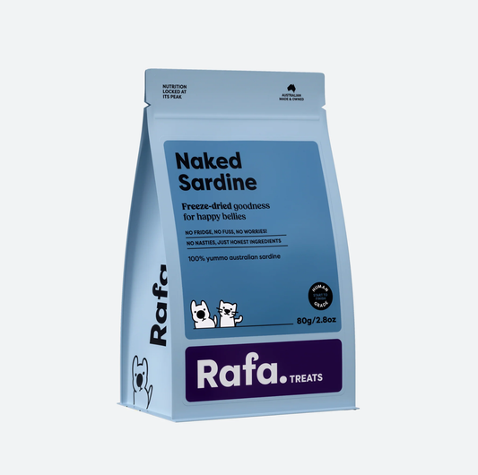 RAFA Raw Freeze-Dried Treats | Human-Grade Naked Sardine