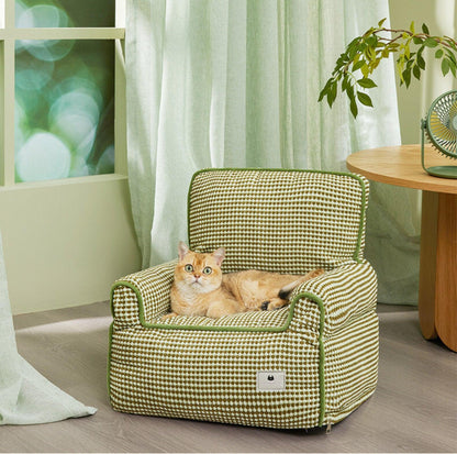 All-Season Corduroy Pet Sofa Pet Bed