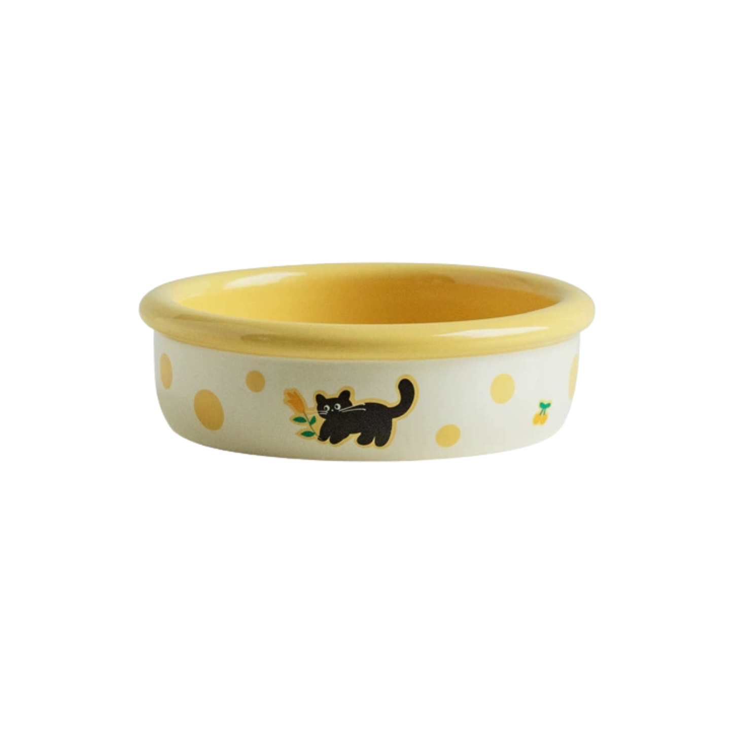 Patterned Ceramic Pet Feeding Bowl
