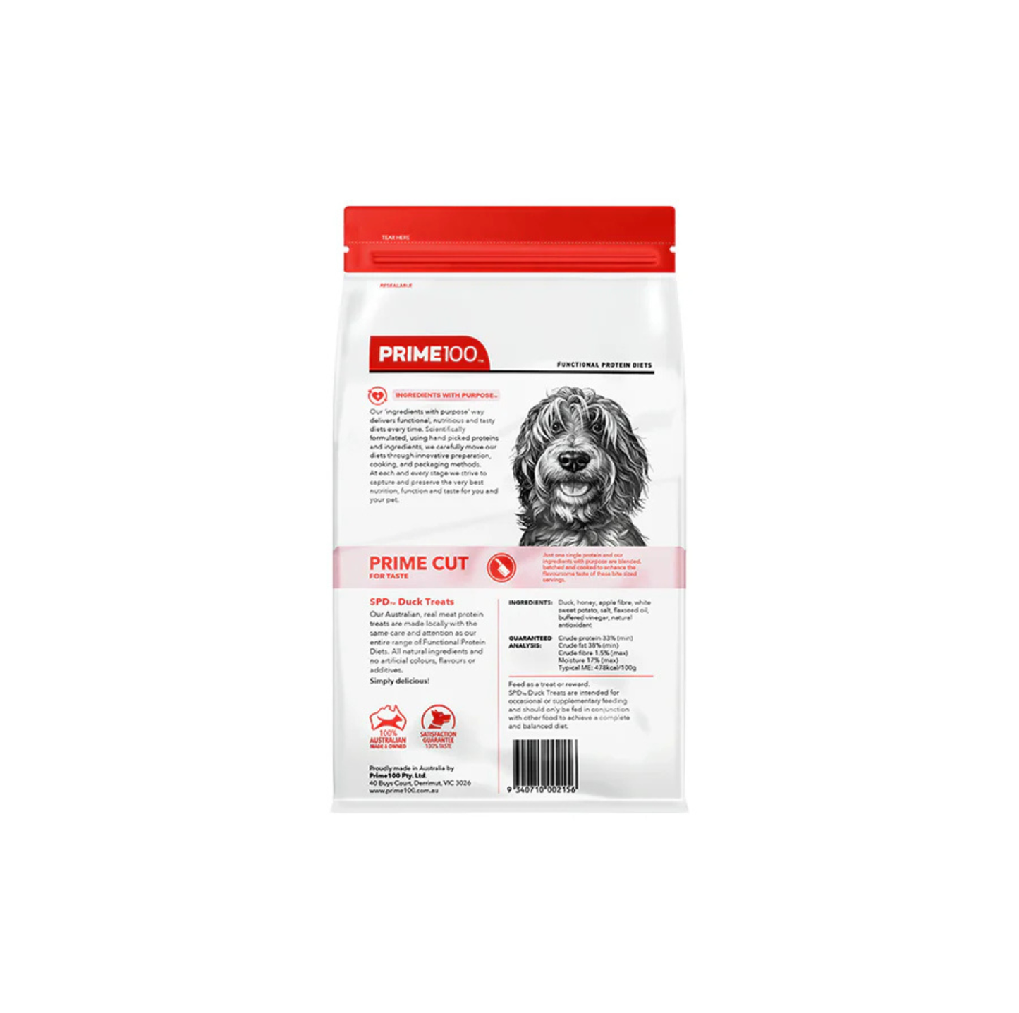 SPD™ Prime Cut Duck Treats 100g