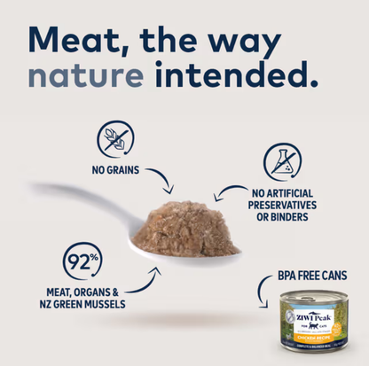 ZIWI Chicken Recipe All Lifestages Wet Cat Food Can 85g